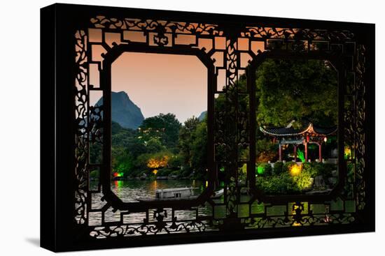 China 10MKm2 Collection - Asian Window - Guilin at night-Philippe Hugonnard-Premier Image Canvas