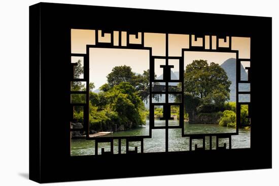 China 10MKm2 Collection - Asian Window - Guilin Yangshuo Bridge-Philippe Hugonnard-Premier Image Canvas