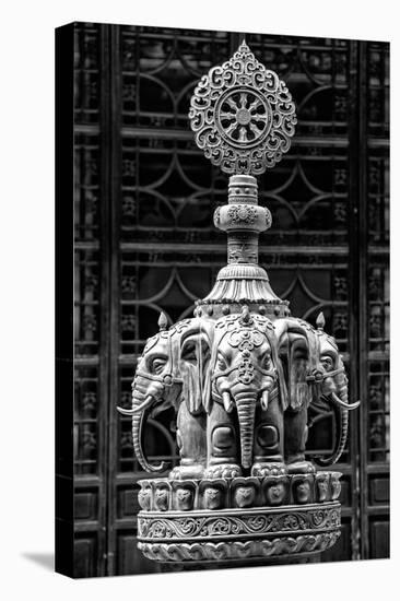 China 10MKm2 Collection - Buddhist Temple - Elephant Statue-Philippe Hugonnard-Premier Image Canvas