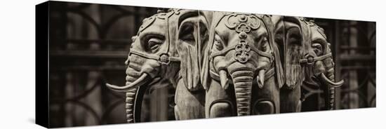China 10MKm2 Collection - Buddhist Temple - Elephant Statue-Philippe Hugonnard-Premier Image Canvas