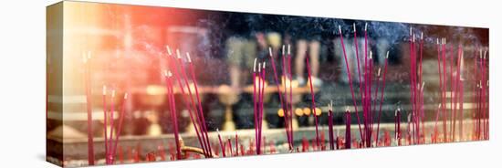 China 10MKm2 Collection - Buddhist Temple with Incense Burning-Philippe Hugonnard-Premier Image Canvas