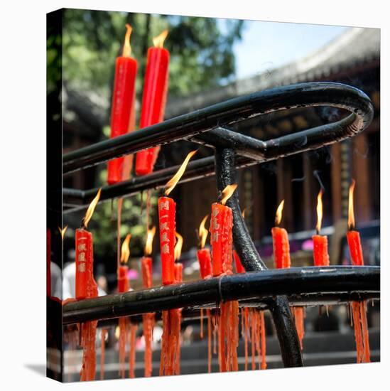 China 10MKm2 Collection - Candles in a Buddhist Temple-Philippe Hugonnard-Premier Image Canvas