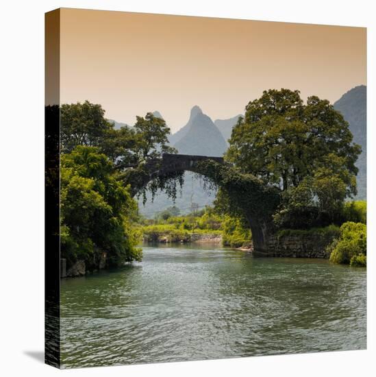 China 10MKm2 Collection - Guilin Yangshuo Bridge-Philippe Hugonnard-Premier Image Canvas