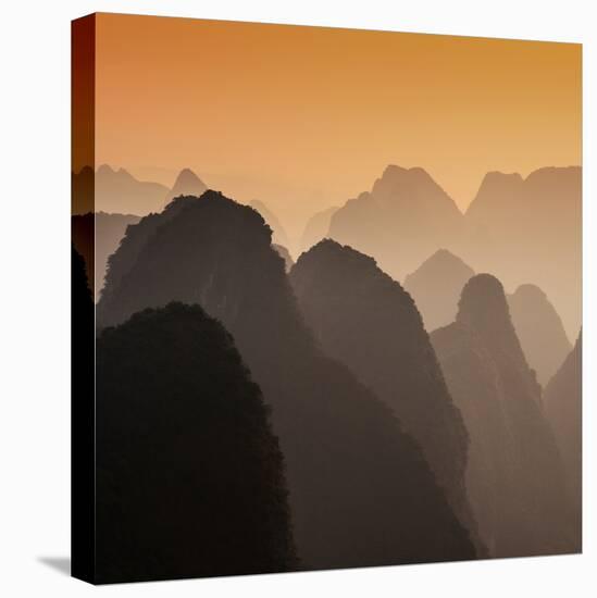 China 10MKm2 Collection - Karst Mountains at Sunset - Yangshuo-Philippe Hugonnard-Premier Image Canvas