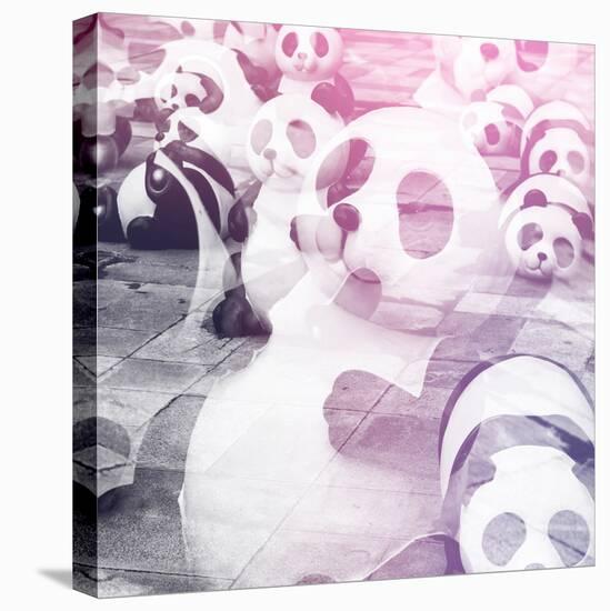 China 10MKm2 Collection - Psychedelic Pandas-Philippe Hugonnard-Premier Image Canvas