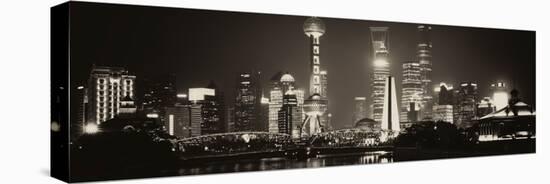 China 10MKm2 Collection - Shanghai Skyline with Oriental Pearl Tower at night-Philippe Hugonnard-Premier Image Canvas