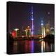 China 10MKm2 Collection - Shanghai Skyline with Oriental Pearl Tower at night-Philippe Hugonnard-Premier Image Canvas