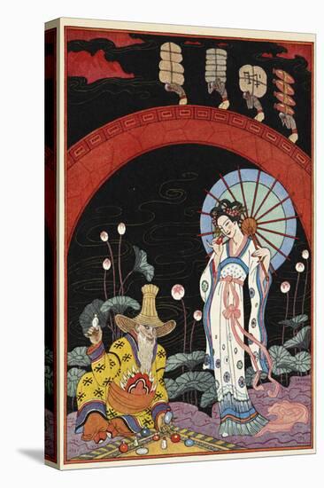 China A woman and a maker of perfume-Georges Barbier-Premier Image Canvas