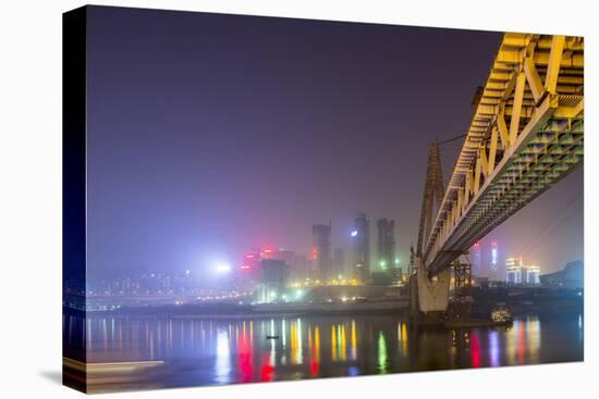 China, Chongqing, Dongshuimen Bridge Above Yangtze River-Paul Souders-Premier Image Canvas