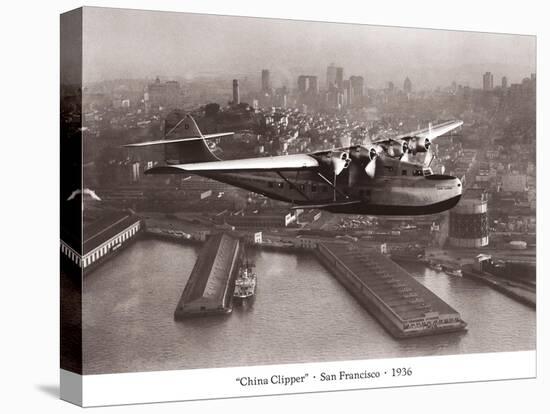 China Clipper, San Francisco, California, 1936-Clyde Sunderland-Stretched Canvas