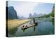 China Fisherman with Cormorant Birds on Li River-null-Premier Image Canvas