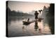 China, Guanxi, Yangshuo. Old Chinese Fisherman-Matteo Colombo-Premier Image Canvas