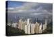 China, Hong Kong, View of Downtown Area from the Peak Viewing Area-Terry Eggers-Premier Image Canvas