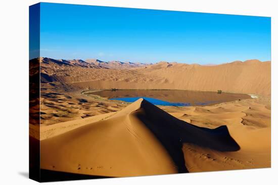 China, Inner Mongolia, Badain Jaran Desert, Gobi Desert-Tuul And Bruno Morandi-Premier Image Canvas