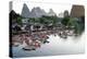 China, Yulong River with Karst Mountains, Tourism, Raft River Journeys-Catharina Lux-Premier Image Canvas