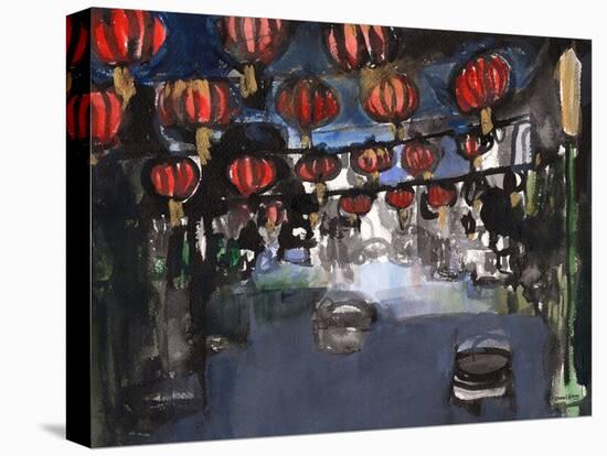 Chinatown, C.2023 (Sumi Ink,Watercolor on Paper)-Janel Bragg-Premier Image Canvas