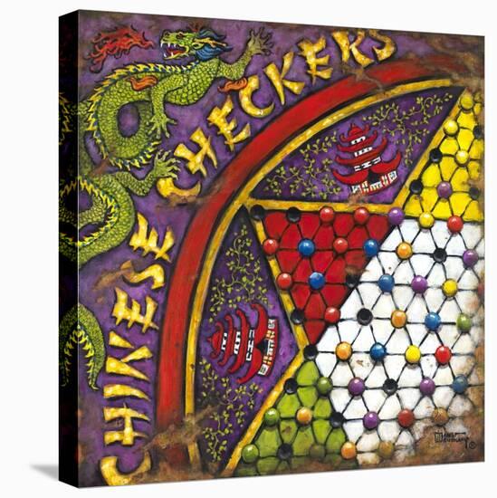 Chinese Checkers-Janet Kruskamp-Stretched Canvas
