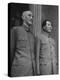 Chinese General Chiang Kai Shek Standing Side by Side W. Communist Ldr. Mao Tse Tung-null-Premier Image Canvas