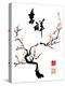 Chinese Ink Painting of Plum Tree-yienkeat-Stretched Canvas