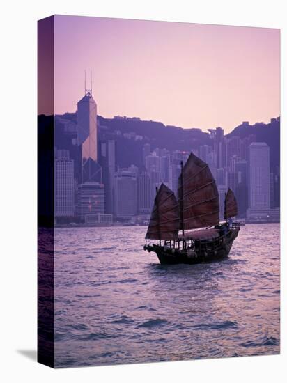 Chinese Junk, Victoria Harbour, Hong Kong, China-Rex Butcher-Premier Image Canvas