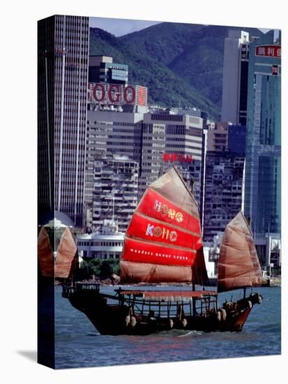 Chinese Junks in Hong Kong Waters, Duk Ling, Victoria Harbour, Hong Kong-Russell Gordon-Premier Image Canvas