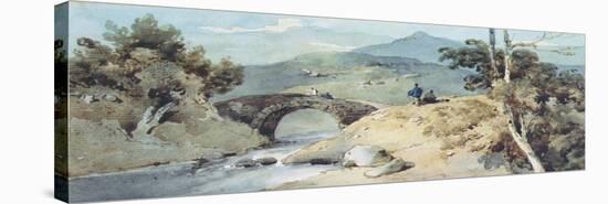 Chinese Landscape with Bridge-George Chinnery-Premier Image Canvas