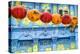 Chinese Lanterns and Colourful Old Building, Singapore-Peter Adams-Premier Image Canvas