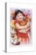 Chinese New Year's Poster with Girl Holding Chicken-null-Premier Image Canvas