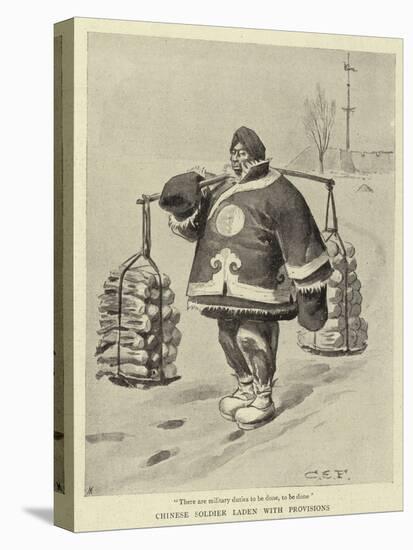Chinese Soldier Laden with Provisions-Charles Edwin Fripp-Premier Image Canvas