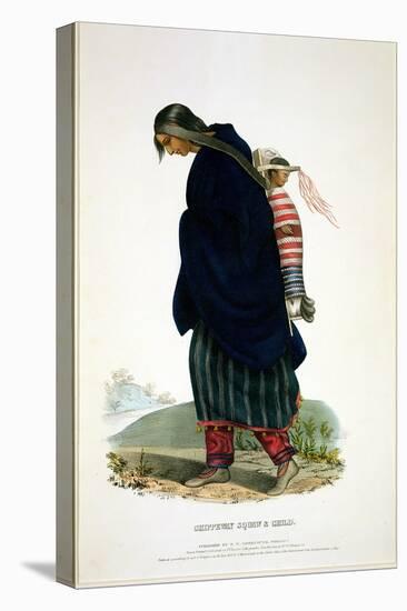 Chippeway Squaw and Child, Published by F.O.W. Greenough, 1838-John T. Bowen-Premier Image Canvas