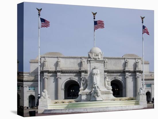 Chistopher Columbus Fountain, Union Station, Washington DC, USA-Scott T. Smith-Premier Image Canvas
