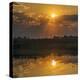 Chobe River, Botswana, Africa. Sunset on the Chobe River.-Karen Ann Sullivan-Premier Image Canvas