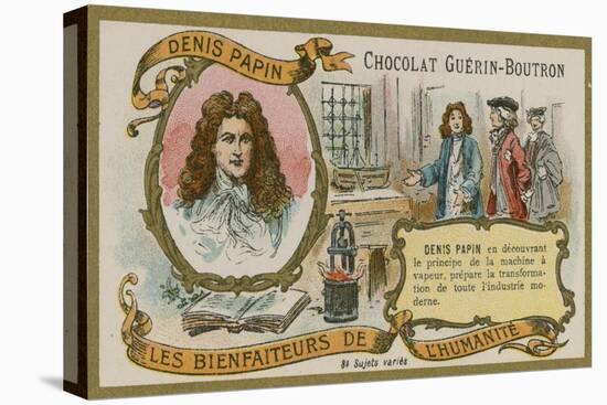Chocolat Guerin-Boutron Trade Card, Denis Papin-null-Premier Image Canvas