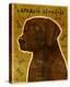 Chocolate Lab-John Golden-Stretched Canvas