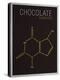 Chocolate (Theobromine) Molecule-null-Stretched Canvas