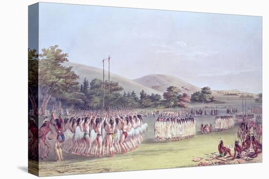 Choctaw Ball-Play Dance, 1834-35-George Catlin-Premier Image Canvas