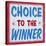 Choice to Winner Distressed Red Border-Retroplanet-Premier Image Canvas