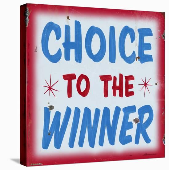 Choice to Winner Distressed Red Border-Retroplanet-Premier Image Canvas