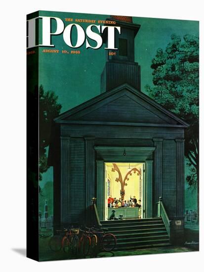 "Choir Practice," Saturday Evening Post Cover, August 10, 1946-Stevan Dohanos-Premier Image Canvas