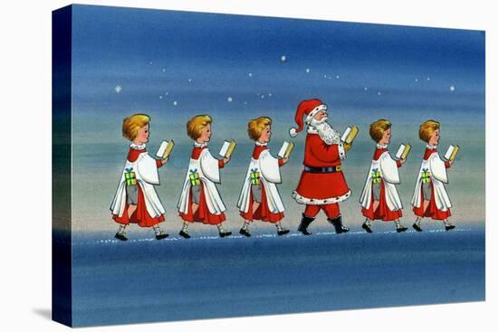 Choirboys and Santa-Stanley Cooke-Premier Image Canvas