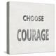 Choose Courage-Jamie MacDowell-Stretched Canvas