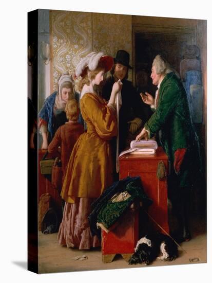 Choosing the Wedding Gown from Goldsmith's "Vicar of Wakefield," Chapter 1-William Mulready-Premier Image Canvas