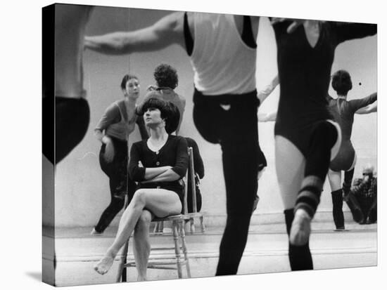 Choreographer Twyla Tharp Observing Rehearsal of American Ballet Theater Dancers-Gjon Mili-Premier Image Canvas