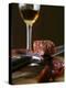 Chorizo and Glass of Sherry-Henrik Freek-Premier Image Canvas