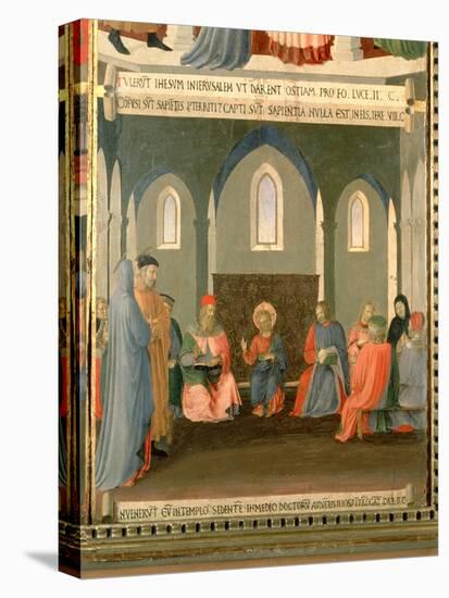 Christ Among the Doctors, Panel One of the Silver Treasury of Santissima Annunziata, c.1450-53-Fra Angelico-Premier Image Canvas