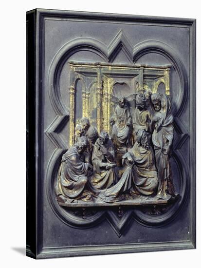 Christ Amongst the Doctors, Fourth Panel of North Doors of Baptistery of San Giovanni, 1403-24-Lorenzo Ghiberti-Premier Image Canvas