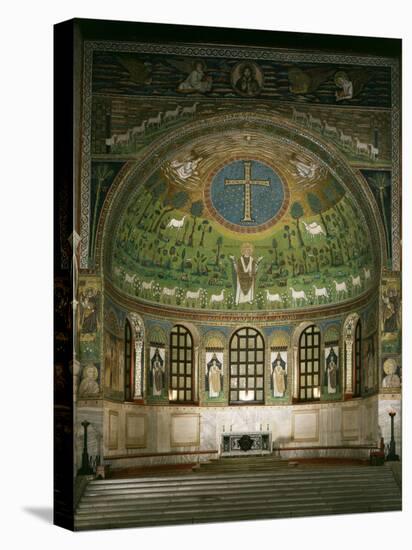 Christ and Cross with Prophets Moses, Elias and Saint Apollinare, Sant Apollinare Basilica, Italy-null-Premier Image Canvas