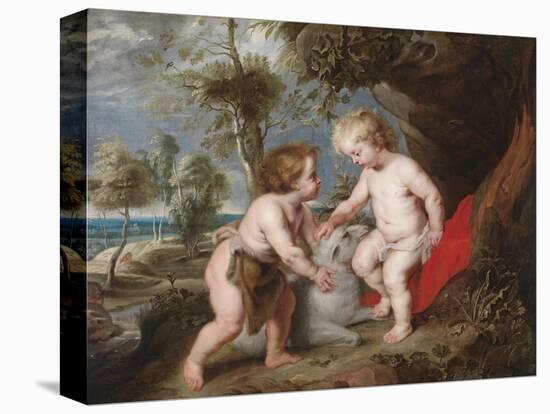Christ and John the Baptist as Children-Peter Paul Rubens-Premier Image Canvas
