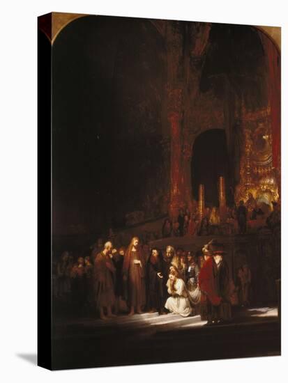 Christ and the Adulteress, 1644-Rembrandt van Rijn-Premier Image Canvas
