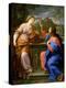 Christ and the Samaritan Woman at Jacob's Well'. C.17th Century-Carlo Maratta-Premier Image Canvas